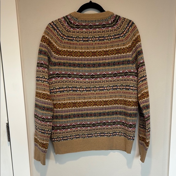 NWOT J. Crew Merino/Lambs Wool  Fair Isle Crewneck Sweater - Small - Picture 4 of 5
